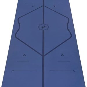 Liforme Original Yoga Mat – Free Yoga Bag Included – Patented Alignment System, Warrior-like Grip, Non-slip, Eco-friendly, sweat-resistant, long, wide, 4.2mm thick mat for comfort