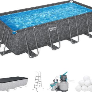 Bestway APX 365 18-Foot x 9-Foot x 52-Inch Rectangular Above Ground Swimming Pool