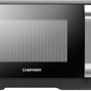 Chefman MicroCrisp Countertop Microwave Oven and Convection Oven, with Integrated Crisper, Guided Touchscreen Interface, 10 Power Levels, Mute Function, and Eco Mode, 1800W and 0.8 Cu. Ft. – Black
