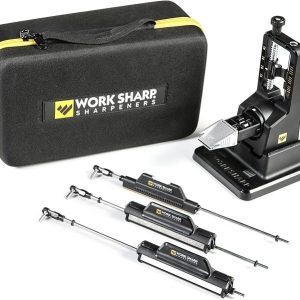 Work Sharp Precision Adjust Elite Knife Sharpener – Adjustable Knife Sharpening System – For Hunting, Serrated & Kitchen Knives