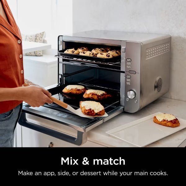 Air Fryer with SmartFinish & DualZone Technology DCT601: Stainless Steel, Convection Bake, Air Fry