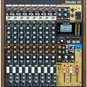 Tascam Model 12 All-in-One 12-track Digital Multitrack Mixings and Recording Studio, Mixer, USB Audio Interface and DAW Controllers