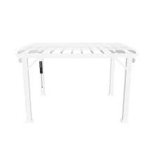 12×10 hawthorne traditional steel pergola with sail shade soft canopy - Image 3